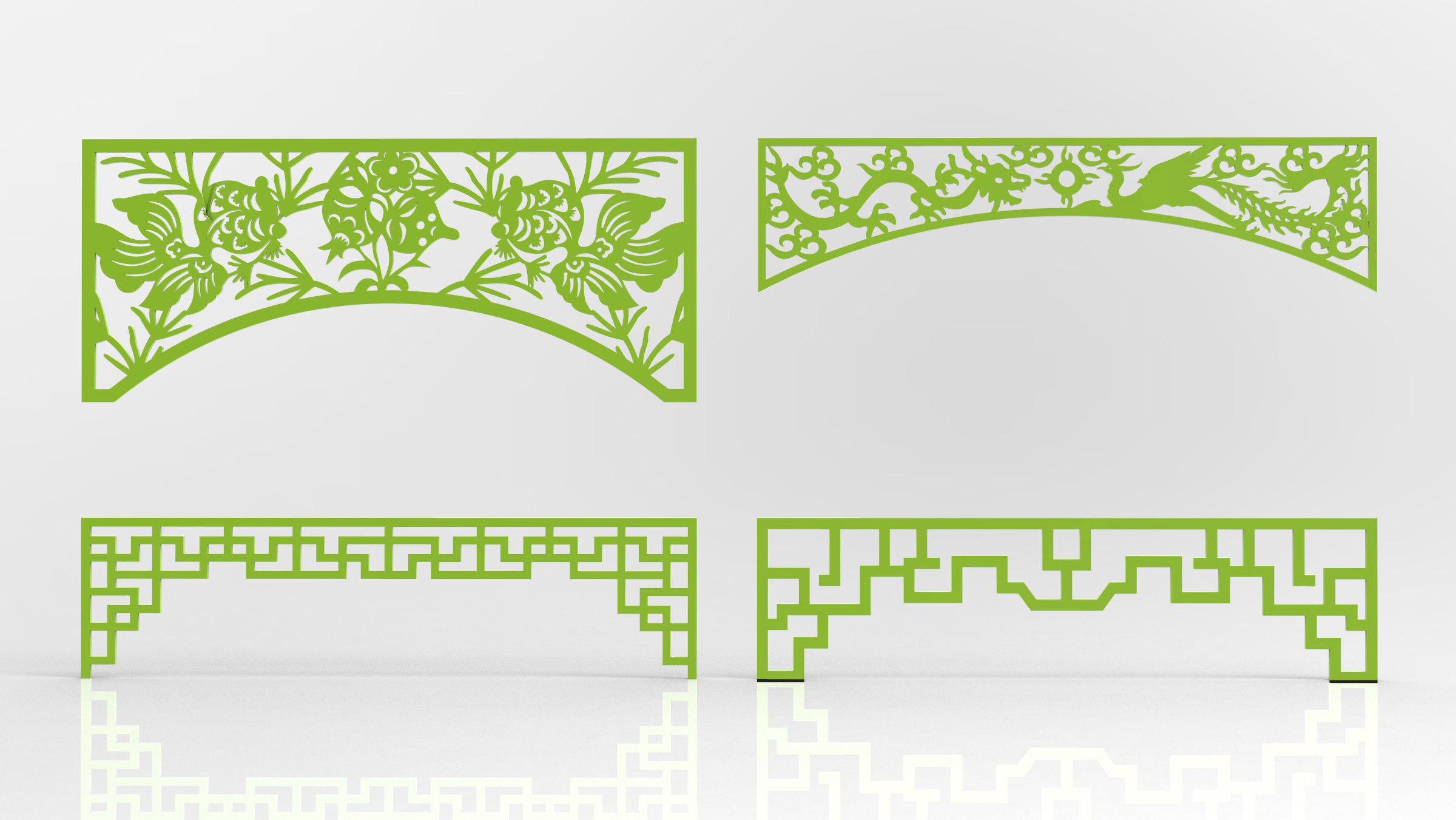 35 3D Decorative wall panels - screen SET 034 3D model_2