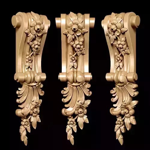 Baroque style bracket model