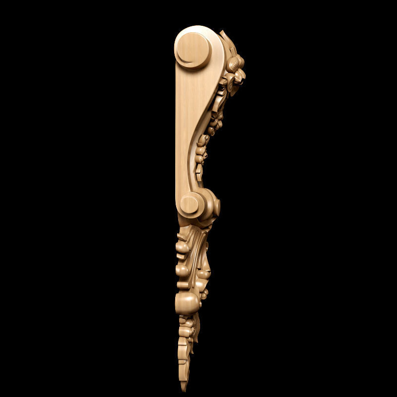 Baroque style bracket model 3D model_1