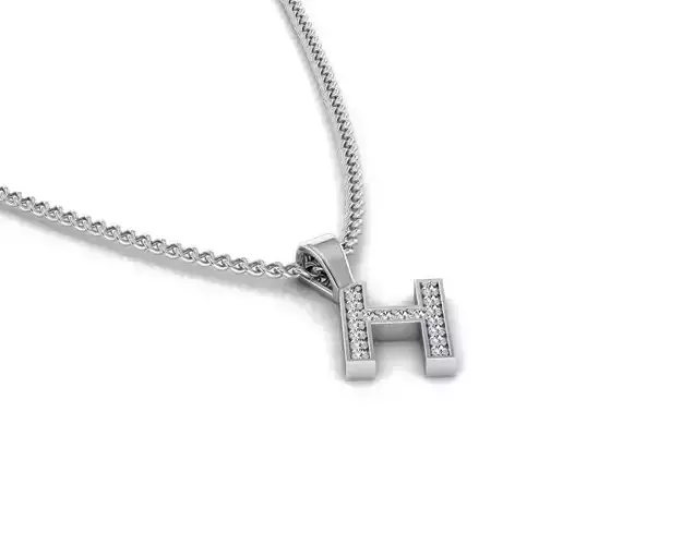 Pendant H with letter