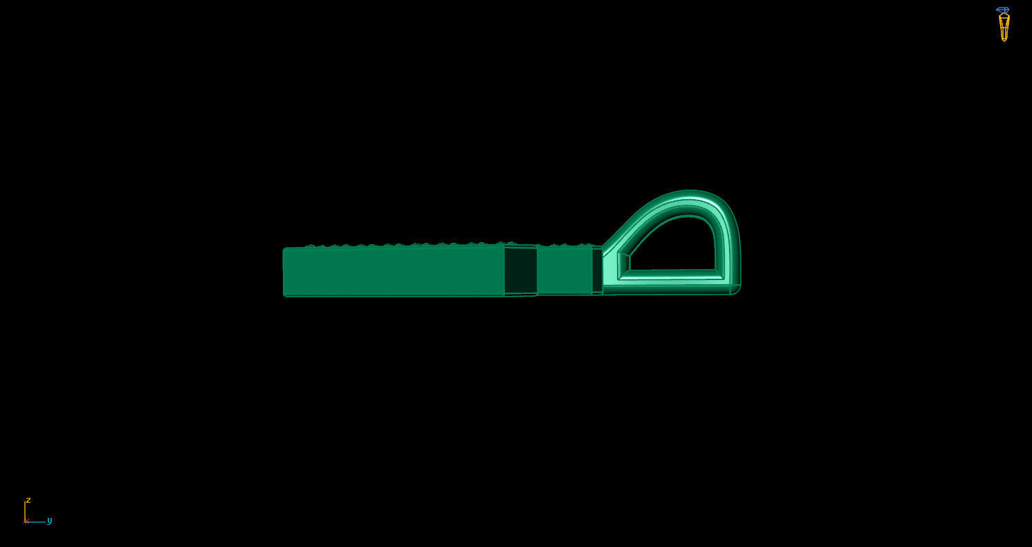 Pendant H with letter 3D print model_8