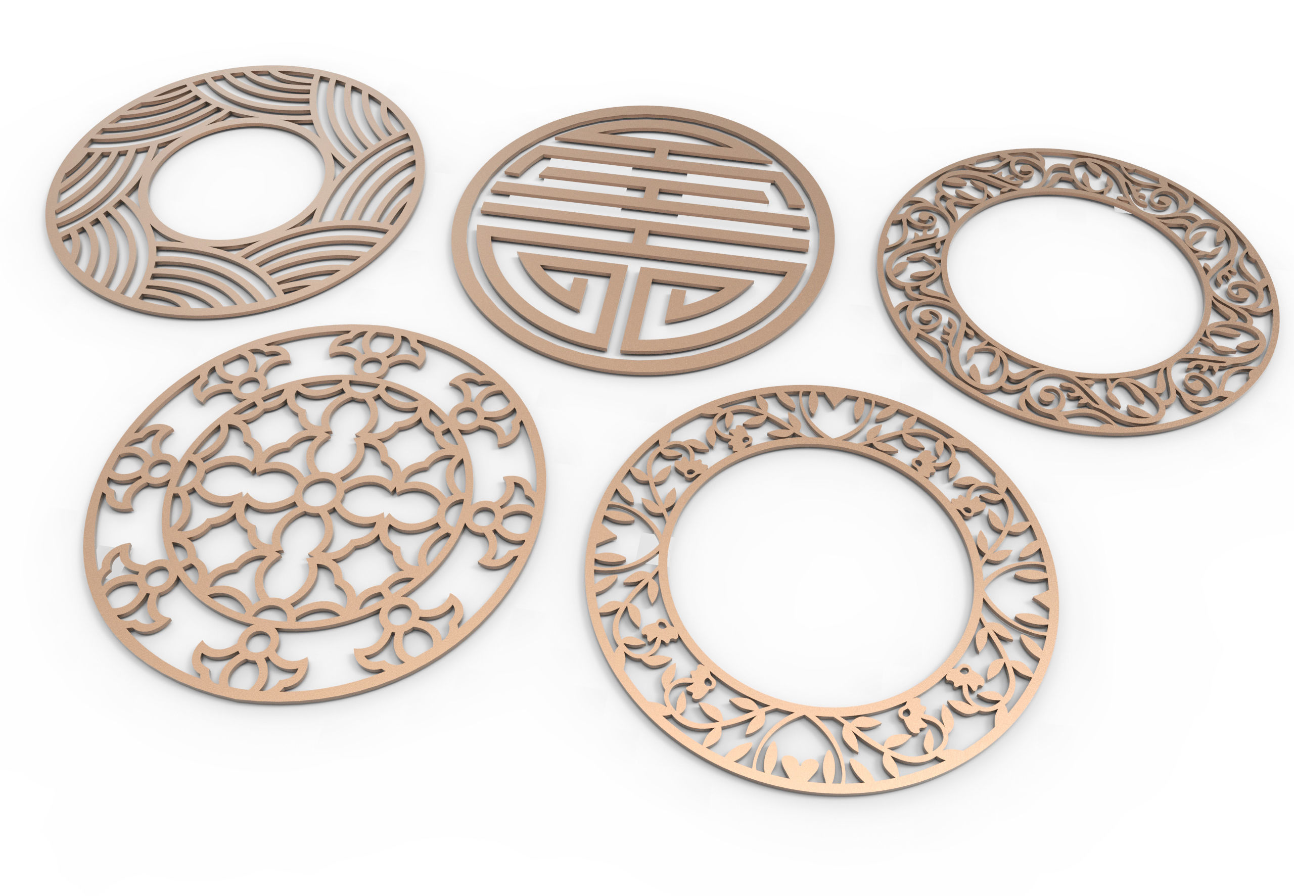 28 3D Decorative wall panels - screen SET 040 3D model_2