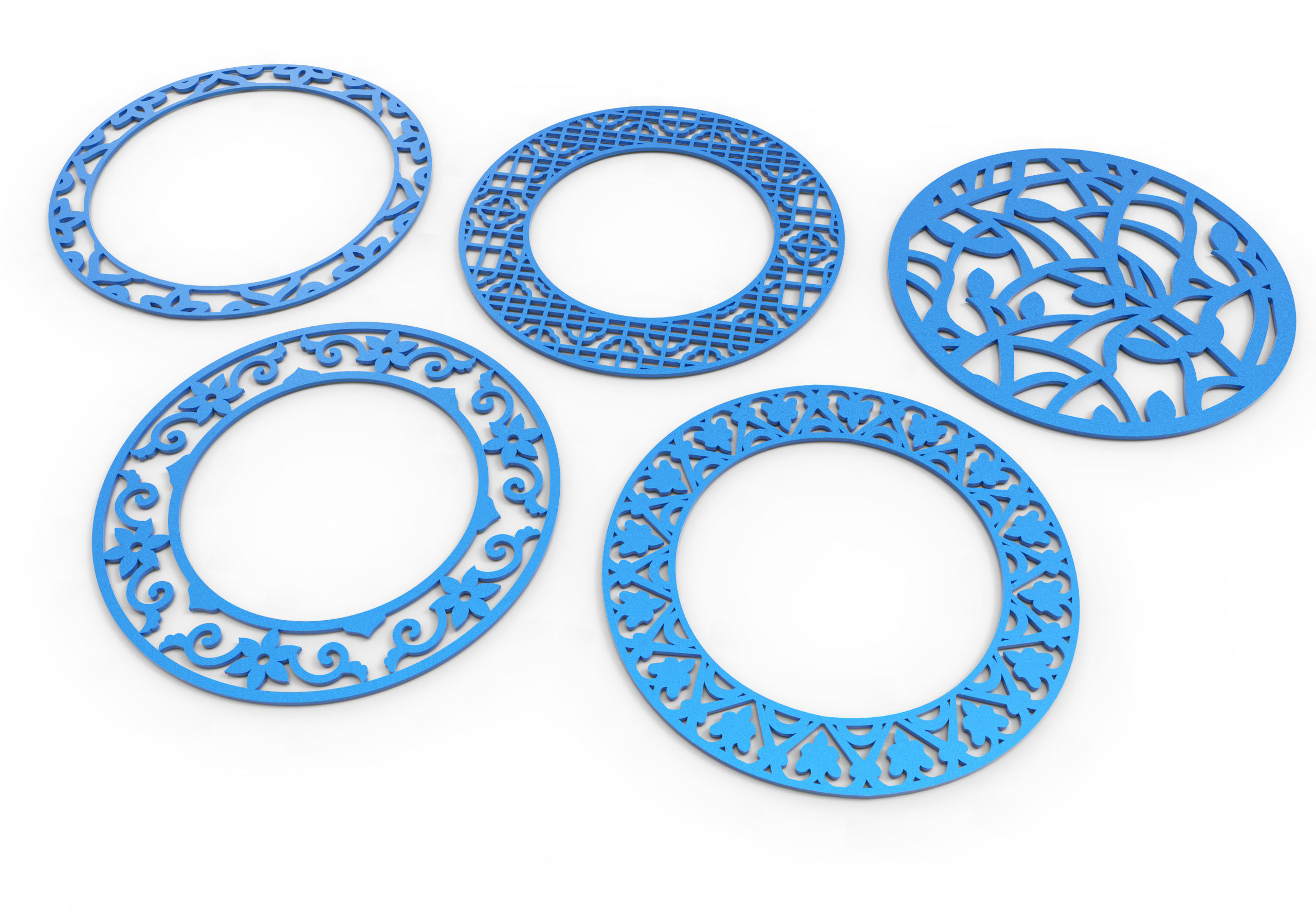 28 3D Decorative wall panels - screen SET 040 3D model_4