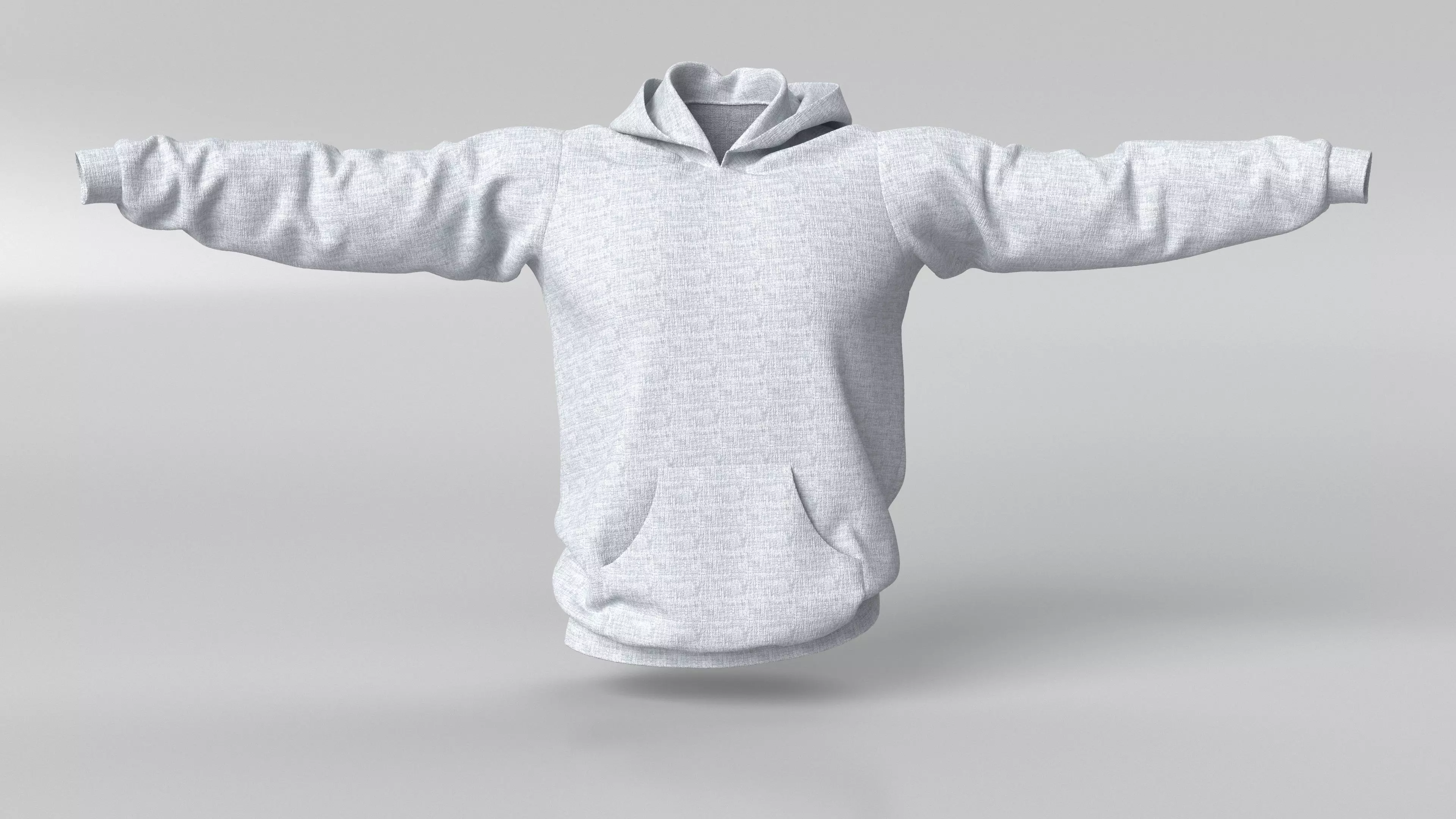 3D Model Male Hoodie 3D model