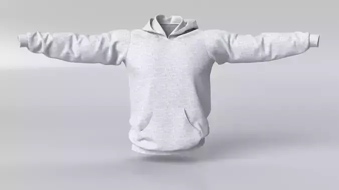 3D Model Male Hoodie