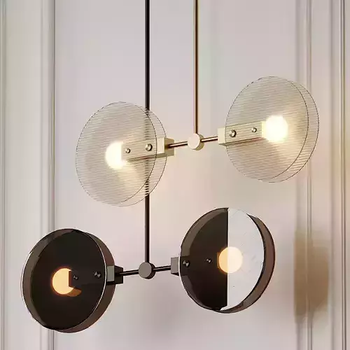 Nebulae 12- Double Chandelier by Ross Gardam 3D model