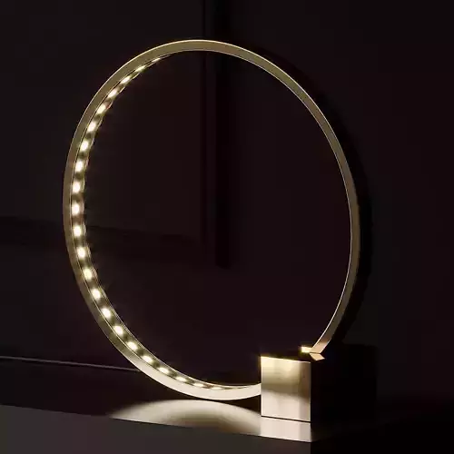 Hoop And Stick Lamp by Anna Karlin