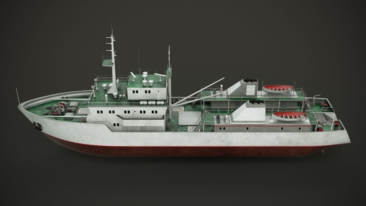 Fishing vessel 3D model_4
