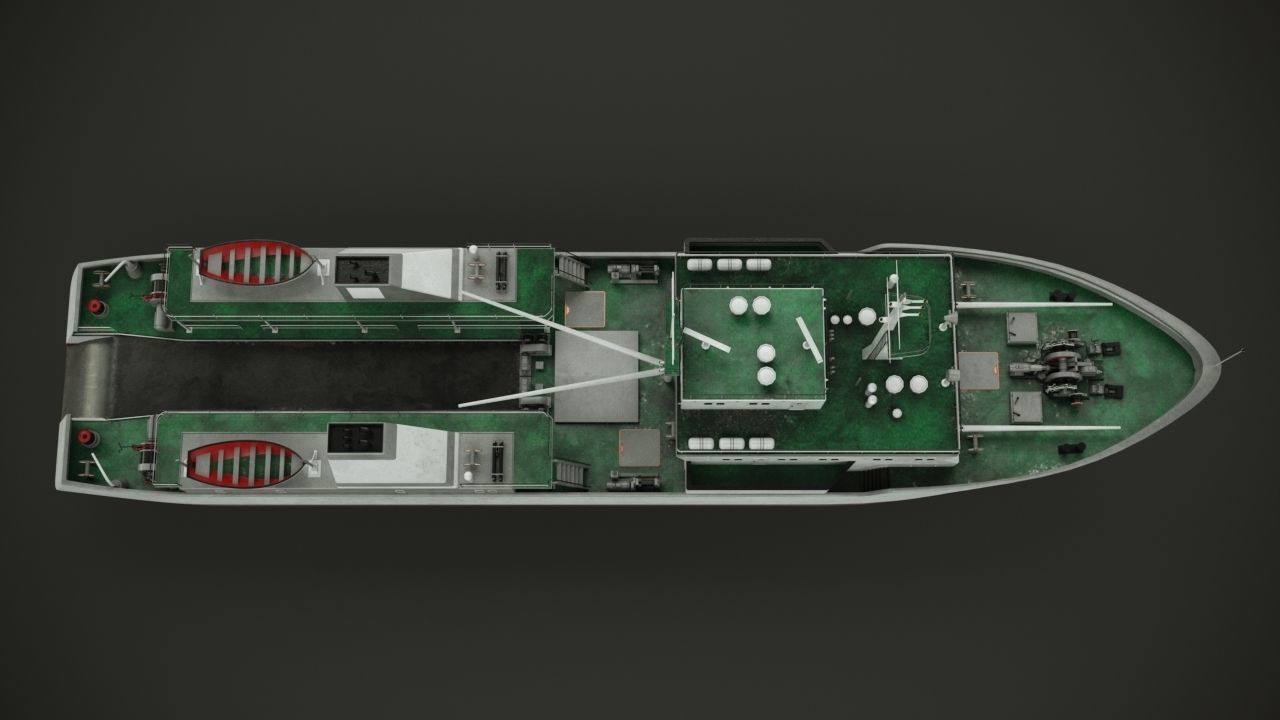 Fishing vessel 3D model_8