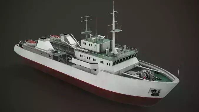 Fishing vessel 3D model