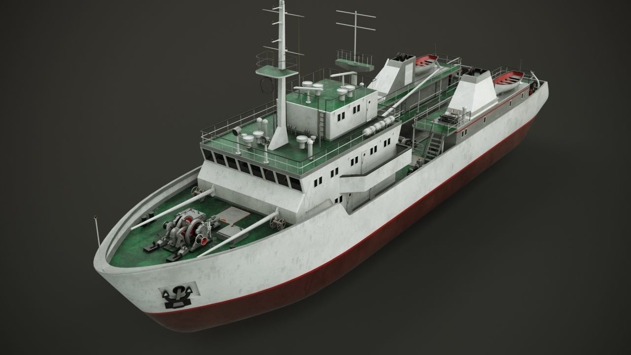 Fishing vessel 3D model_3
