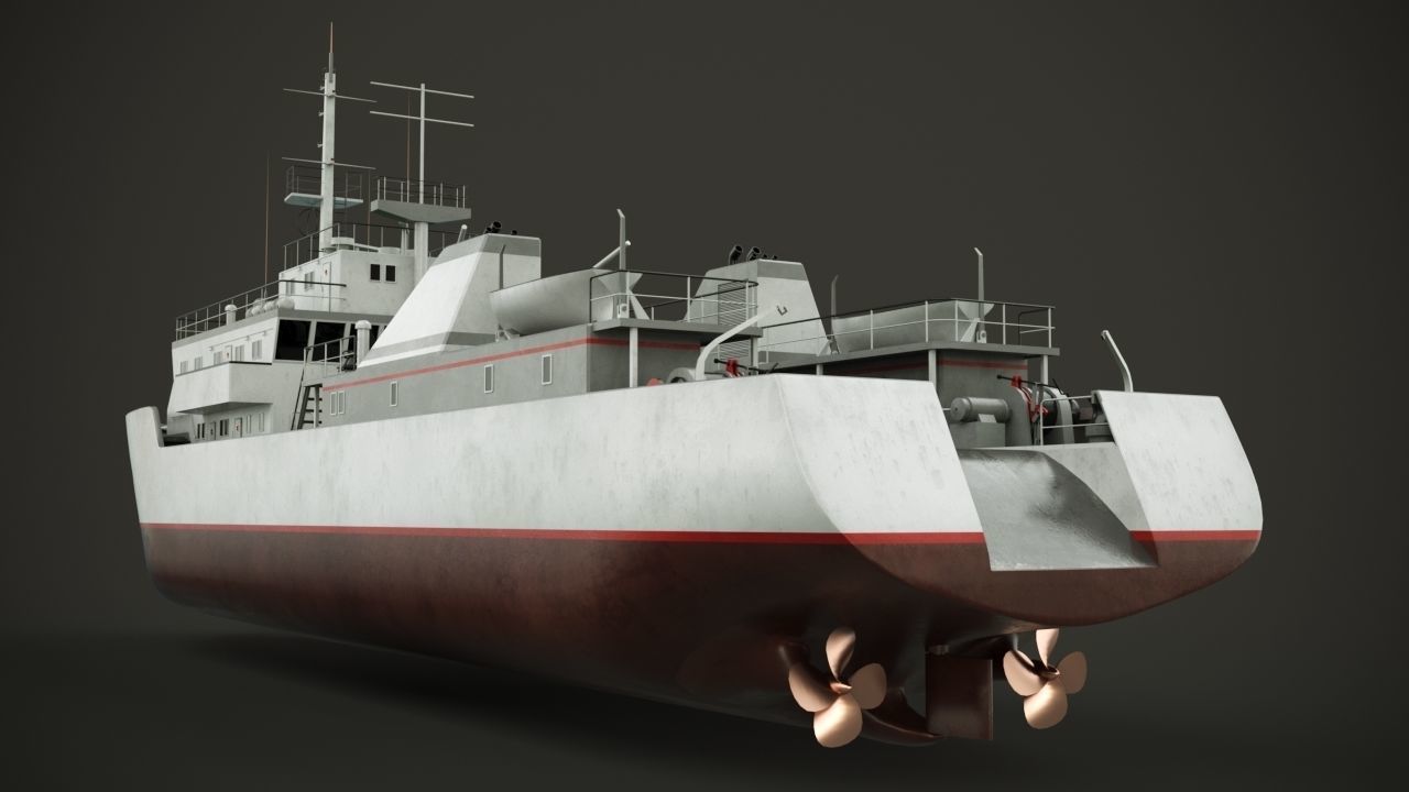 Fishing vessel 3D model_5
