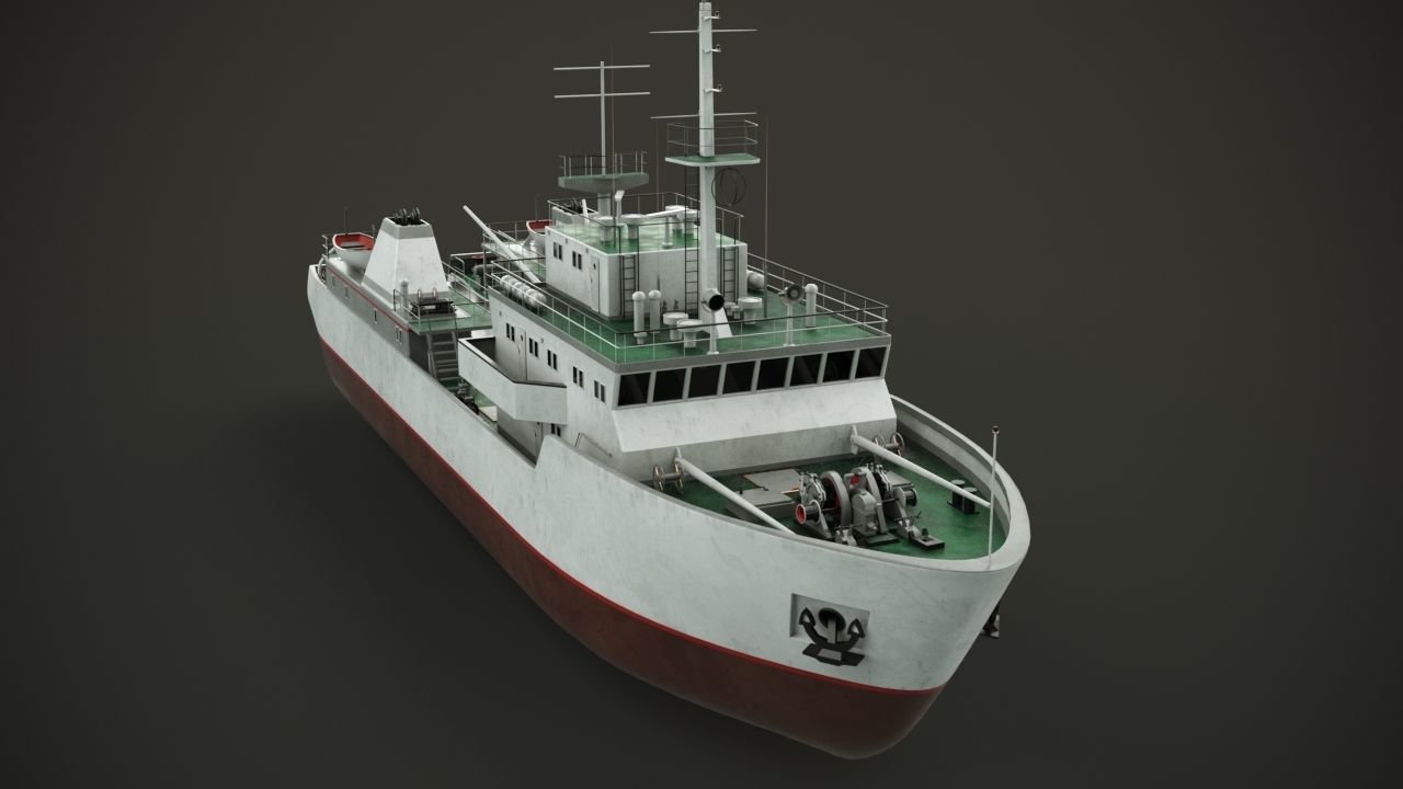 Fishing vessel 3D model_2