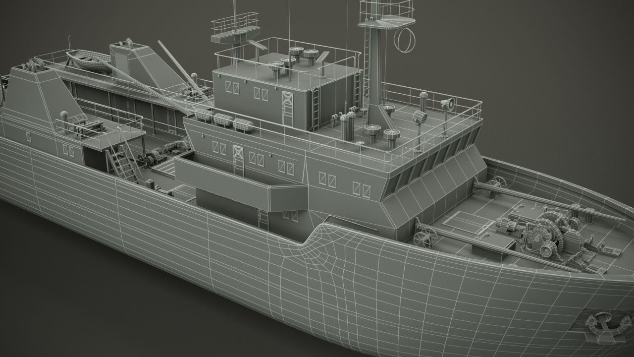 Fishing vessel 3D model_9