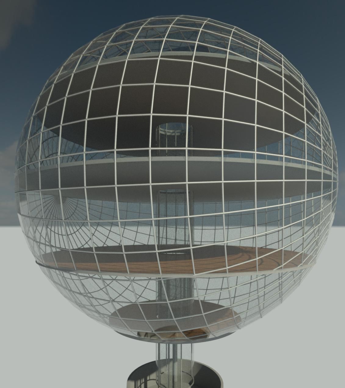 viewing deck 3D model_1