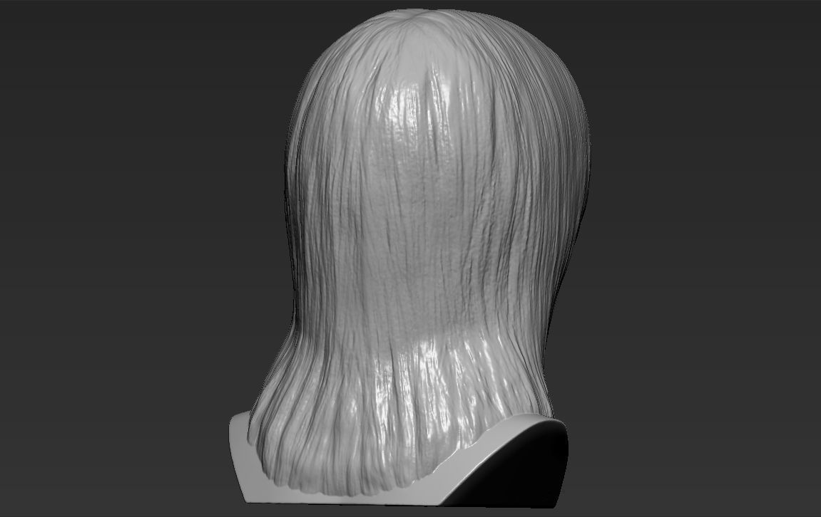 Bella Hadid bust 3D printing ready stl obj formats 3D print model_7