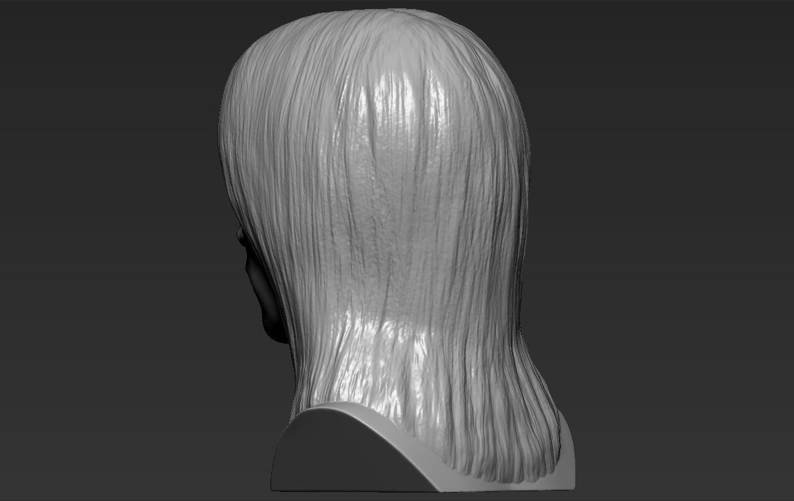 Bella Hadid bust 3D printing ready stl obj formats 3D print model_5