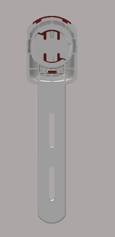 Wahoo ELEMNT BOLT Spoon Mount for any Aero handlebars 3D print model_5