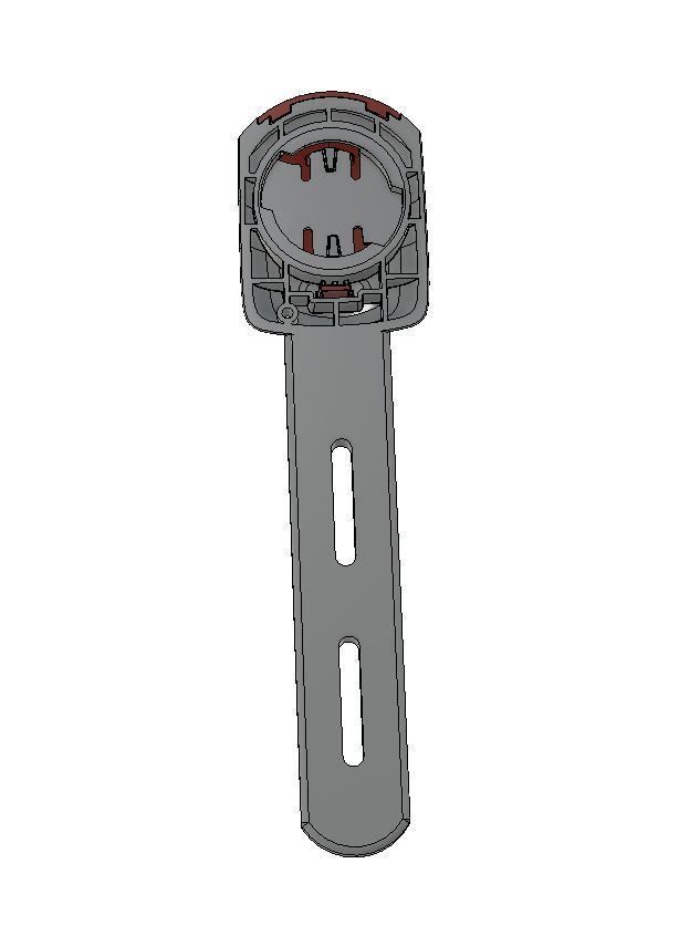 Wahoo ELEMNT BOLT Spoon Mount for any Aero handlebars 3D print model_3