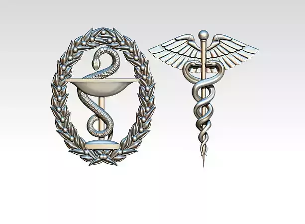 Medical symbol logo 3D print model