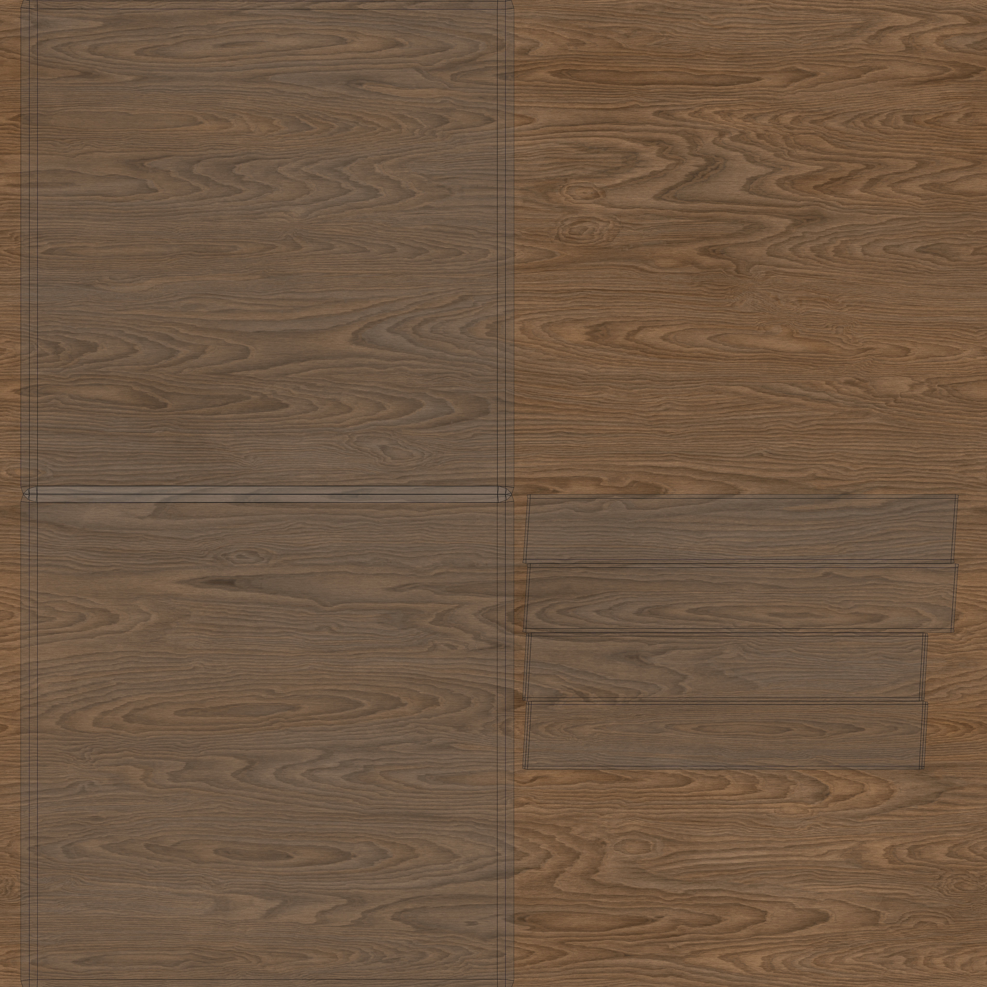 Armchair lounge chair with wooden legs 3D model_12