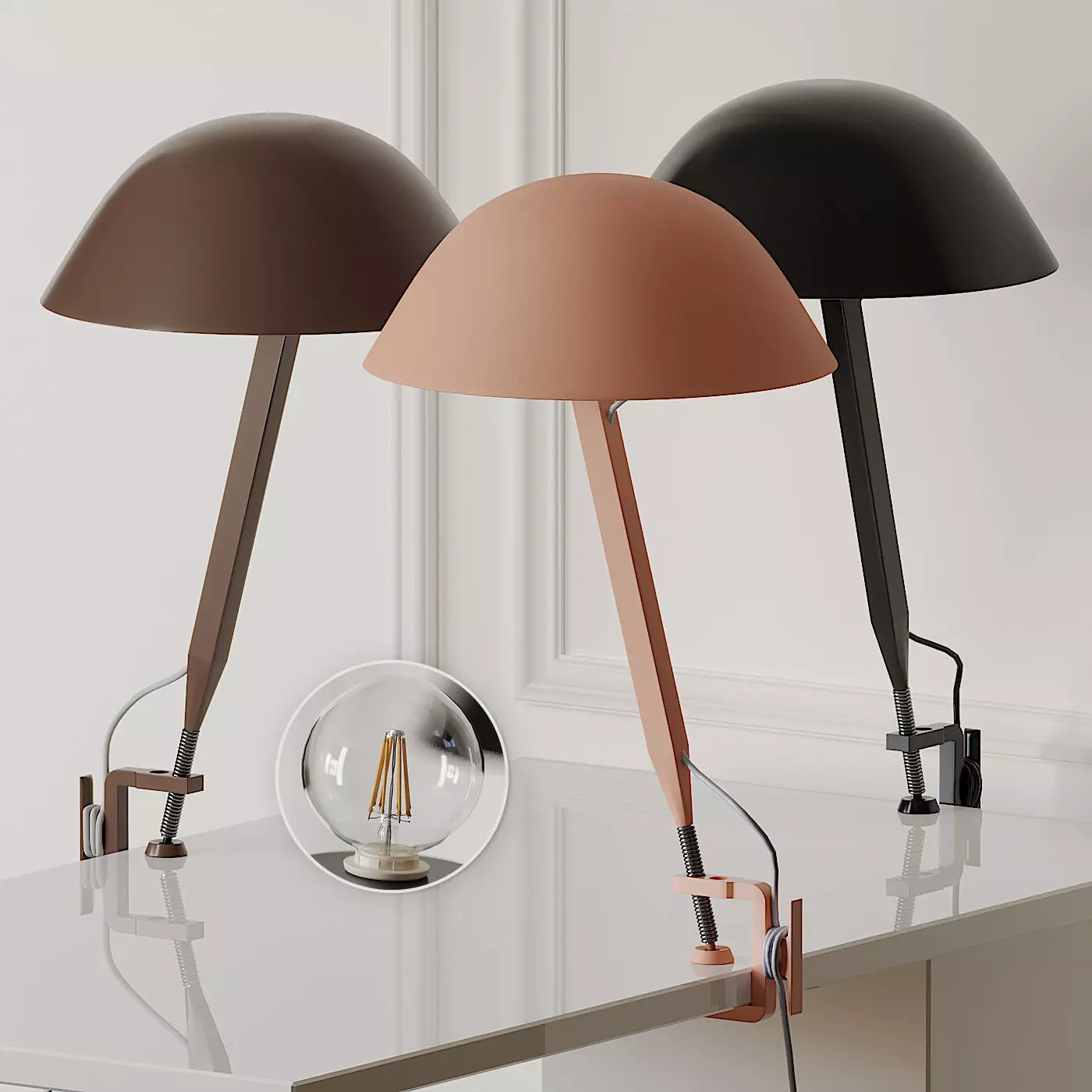 Sempe Clamp Table Lamp by Wastberg 3D model_0