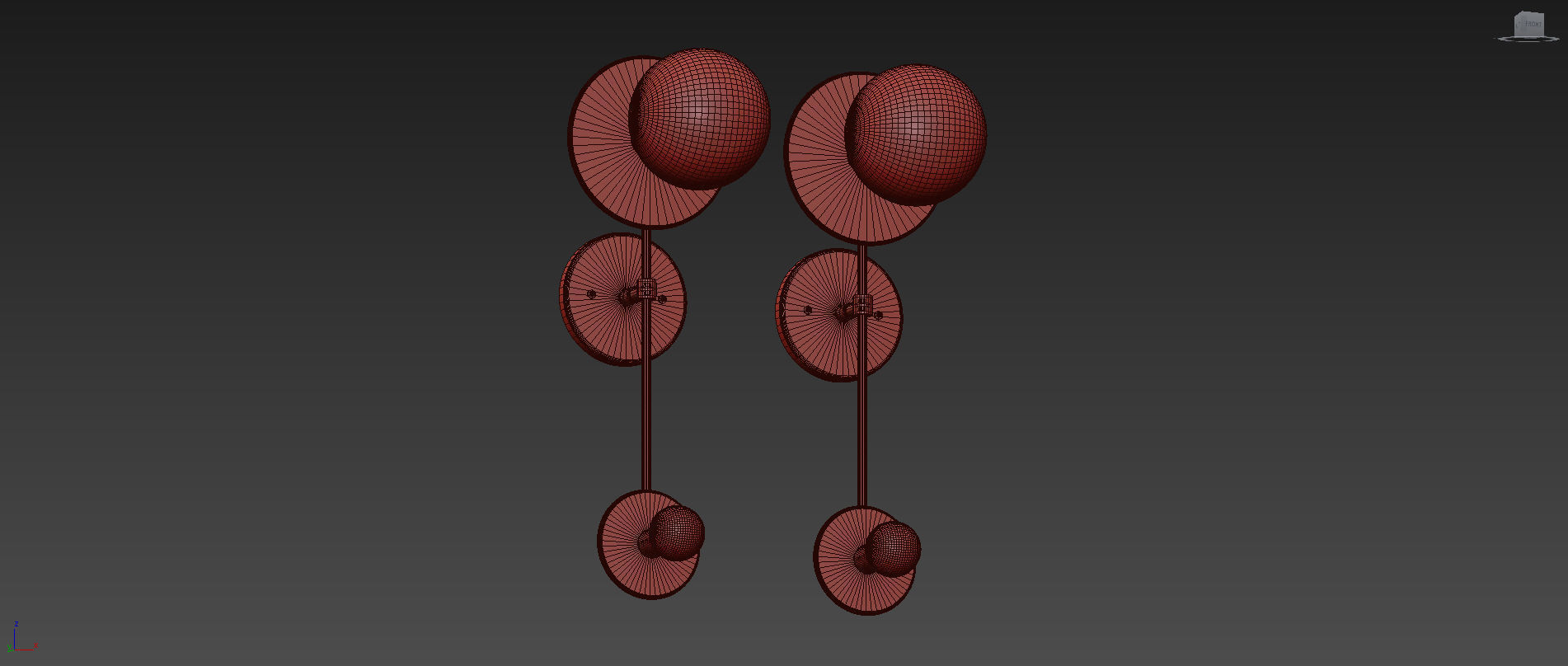 Double Wall Brass Sconce by ETSY 3D model_6