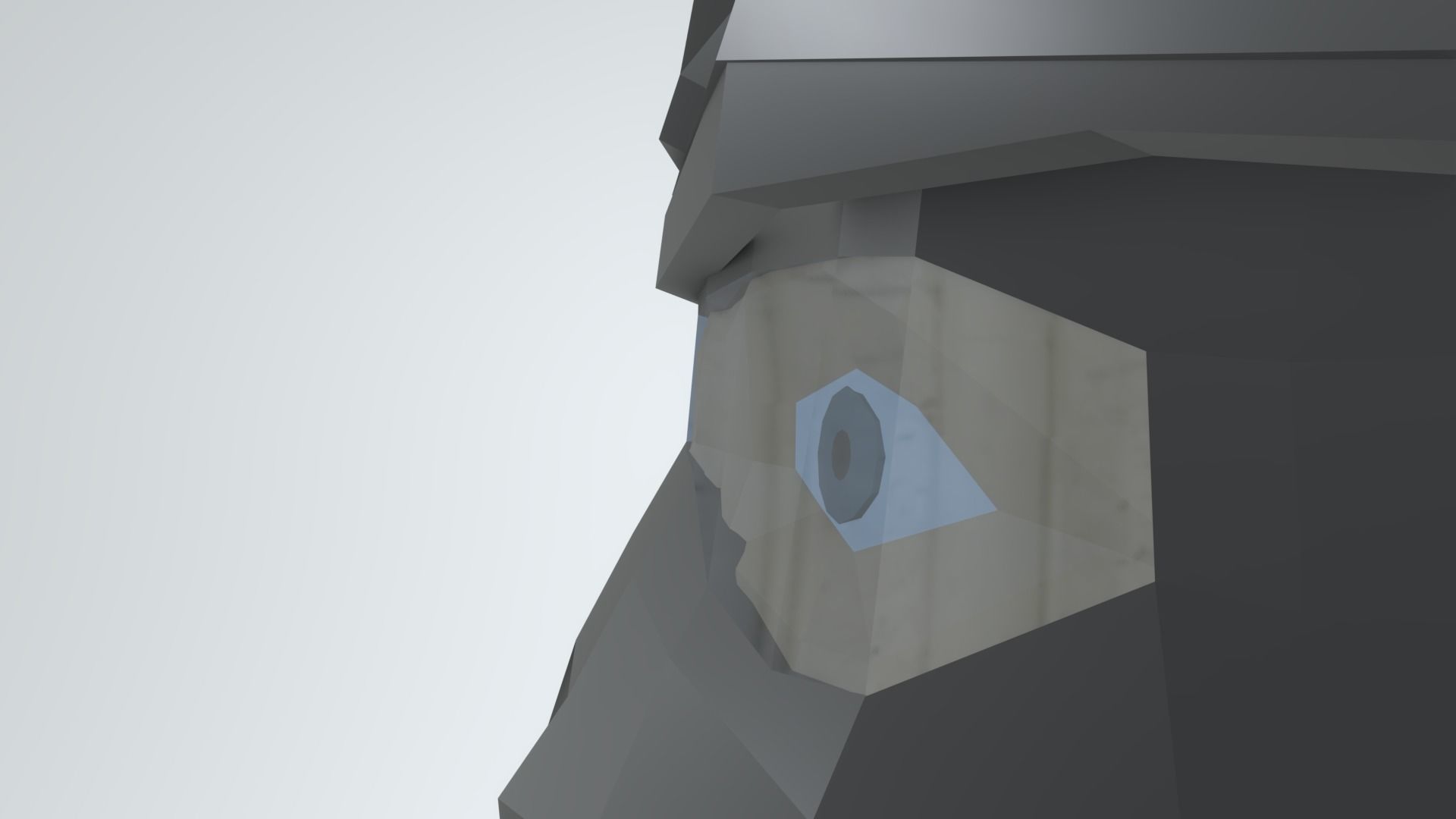 HELMET CBRN low poly Low-poly 3D model_7