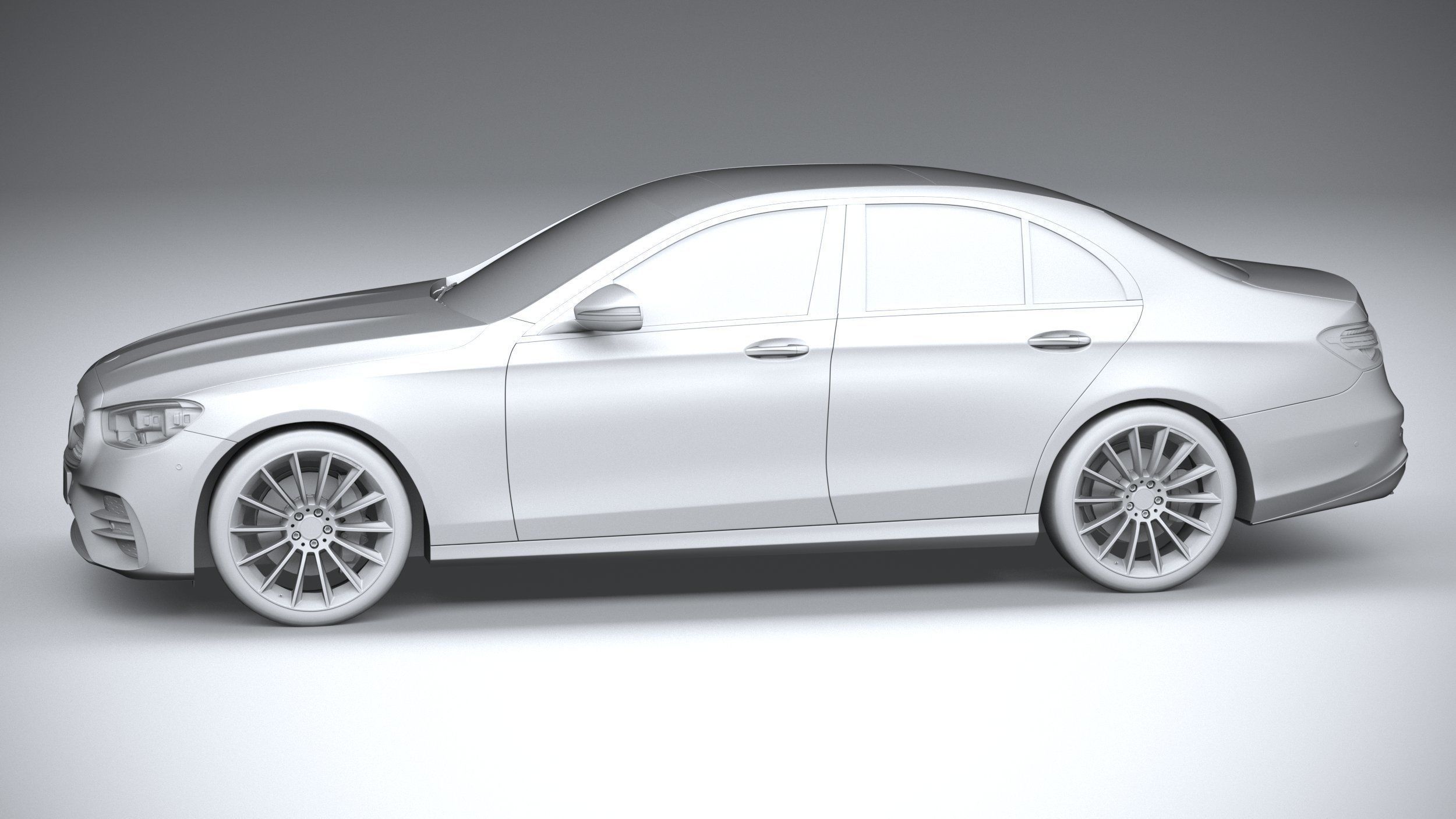 Mercedes E-Class Sedan AMG line 2021 3D model_22
