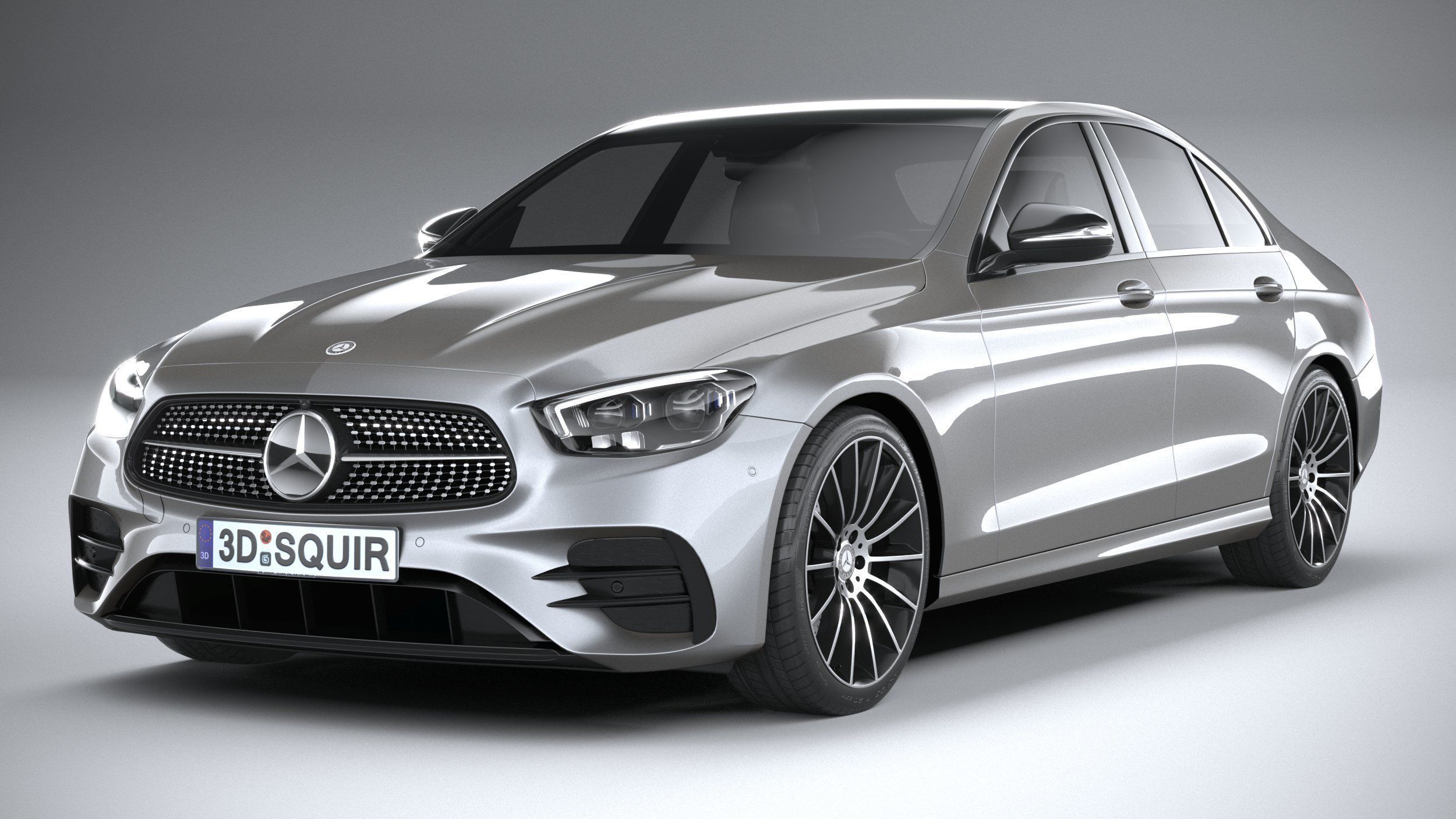 Mercedes E-Class Sedan AMG line 2021 3D model_2