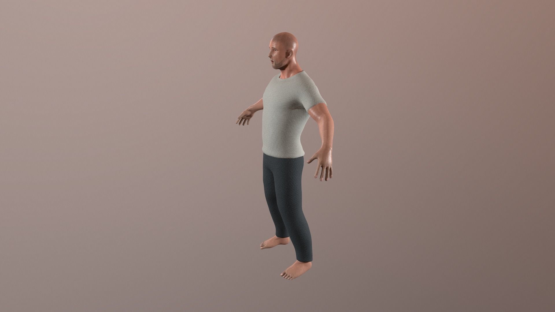 Man character Patryk Low-poly 3D model_6