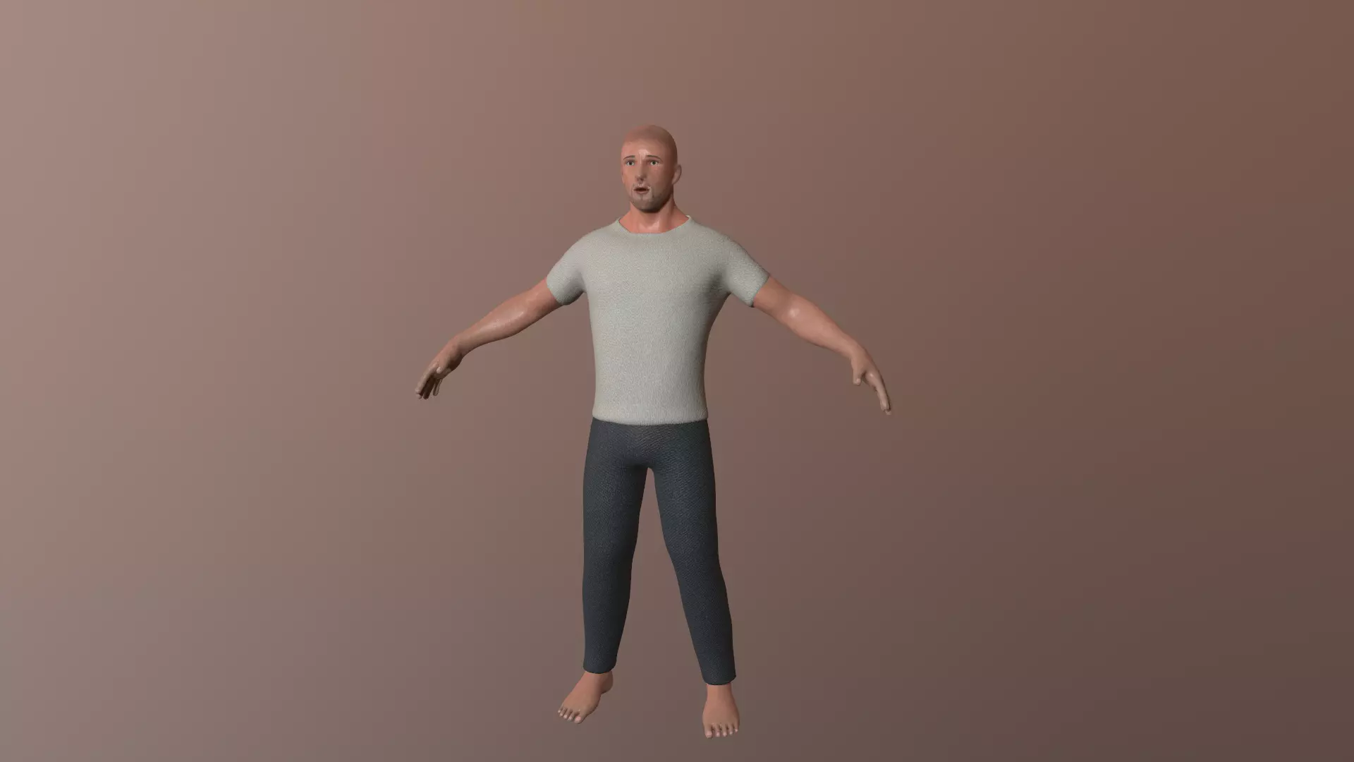 Man character Patryk Low-poly 3D model_0