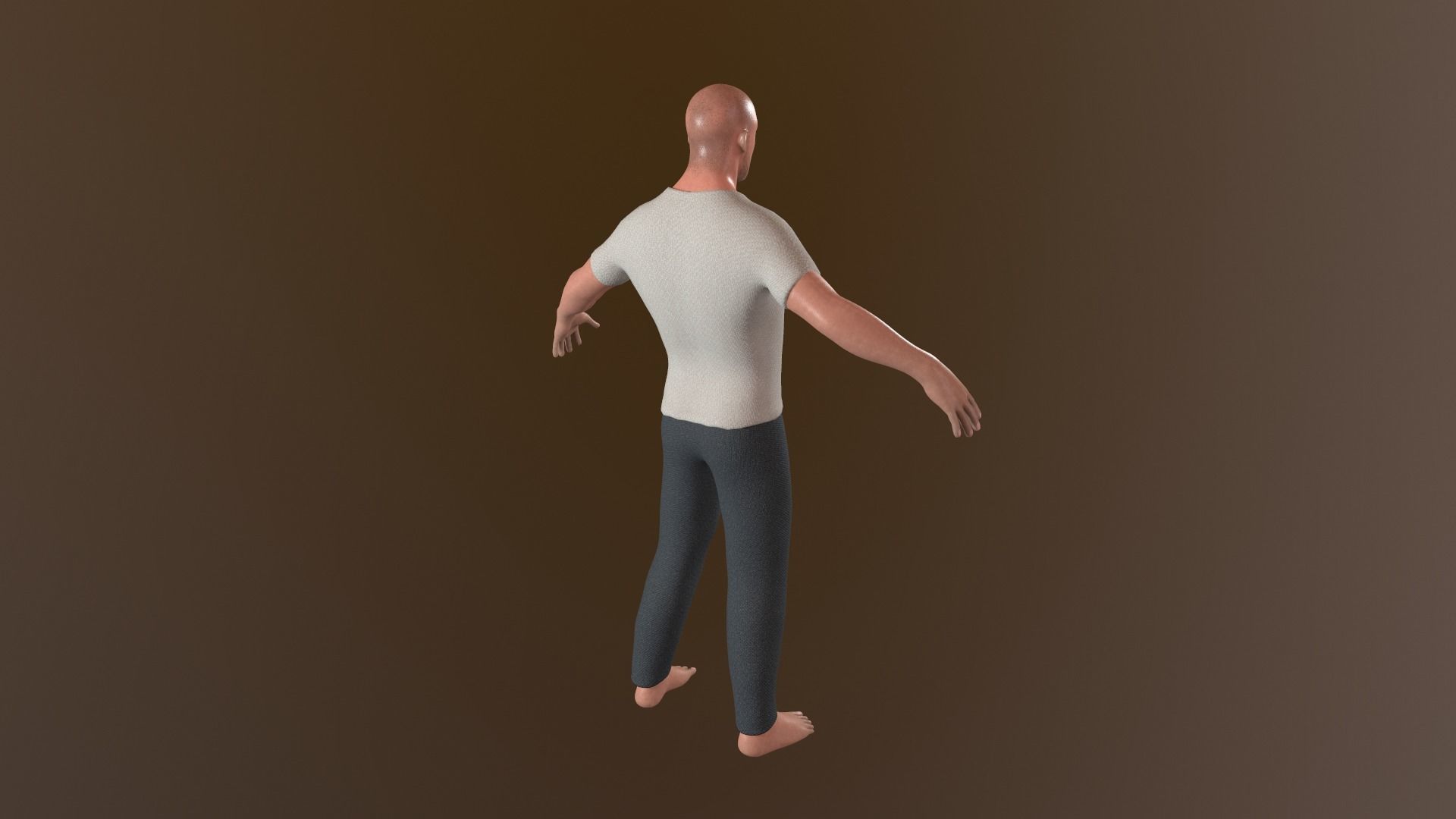 Man character Patryk Low-poly 3D model_5