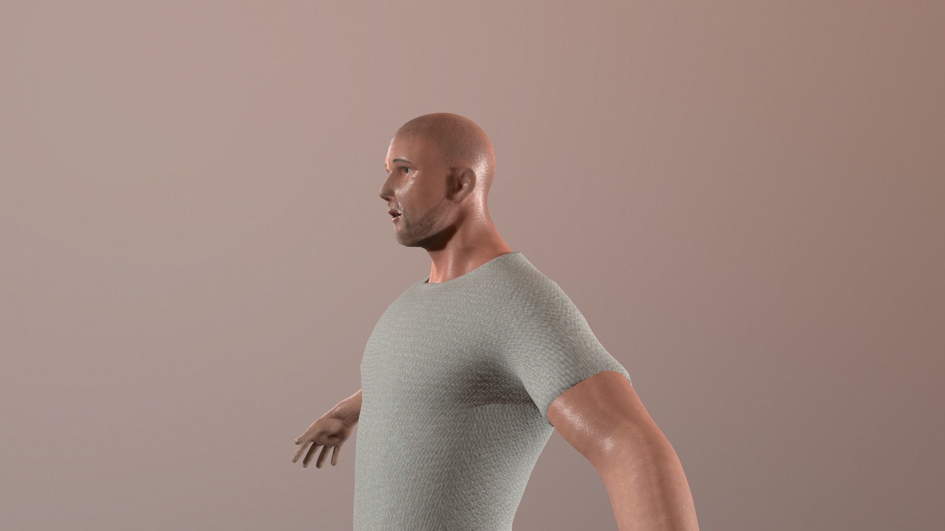 Man character Patryk Low-poly 3D model_3