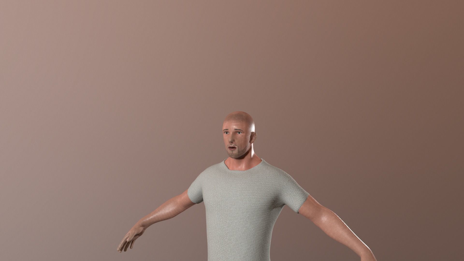 Man character Patryk Low-poly 3D model_2