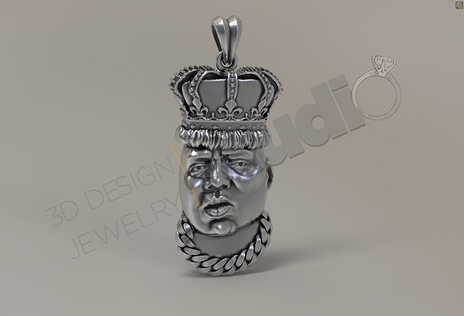 The Notorious B I G pendant 3d model 3D print model
