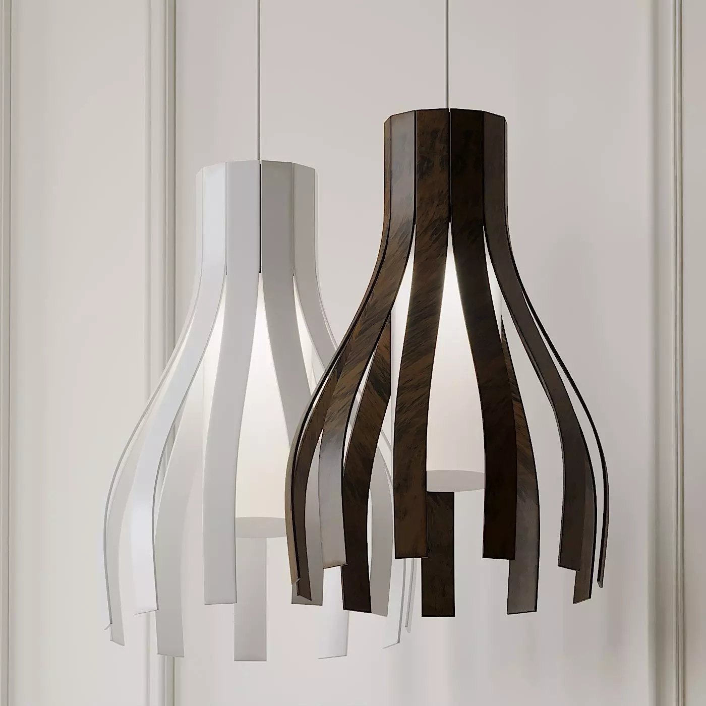 RIPADO CURVED PENDANT By Lightology Collection 3D model_0