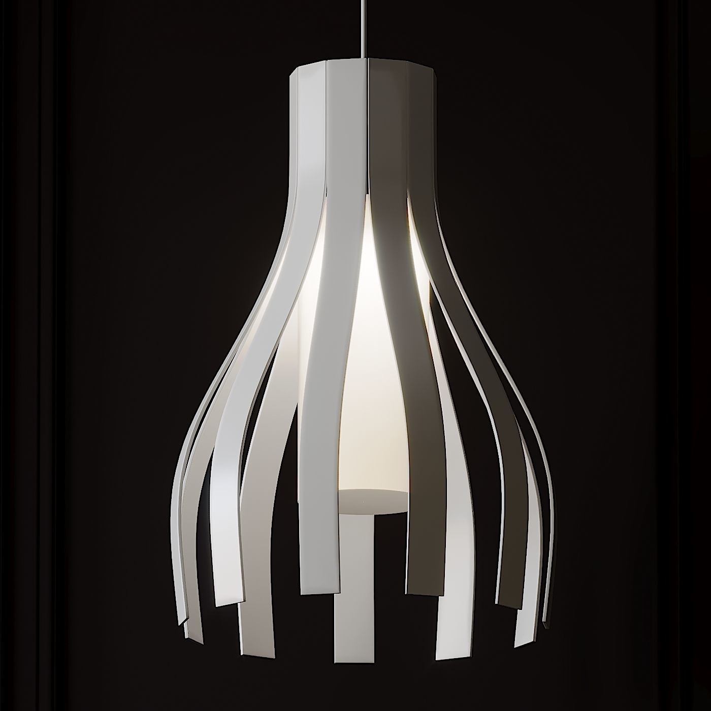 RIPADO CURVED PENDANT By Lightology Collection 3D model_2