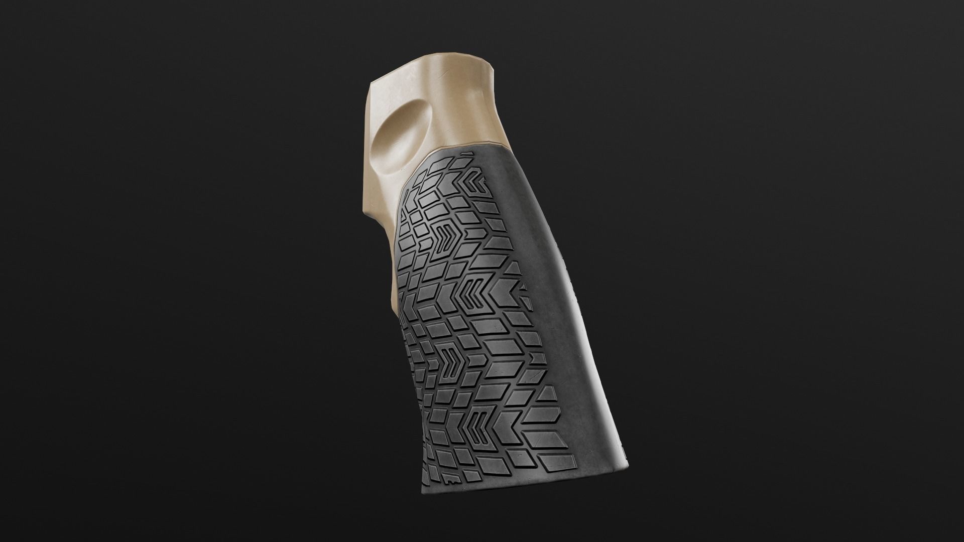 Daniel Defense AR15 Pistol Grip Low-poly 3D model_15