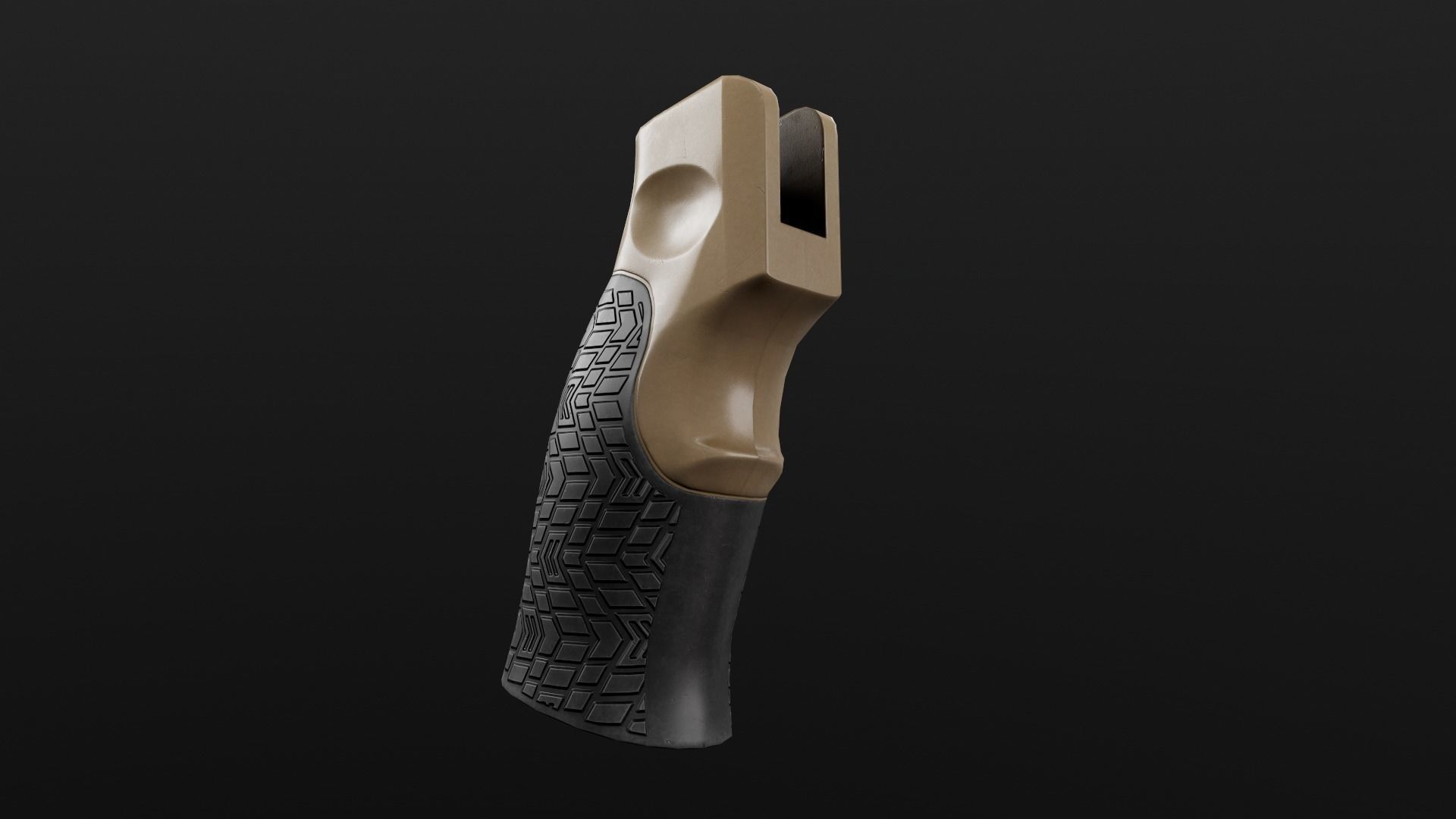 Daniel Defense AR15 Pistol Grip Low-poly 3D model_7