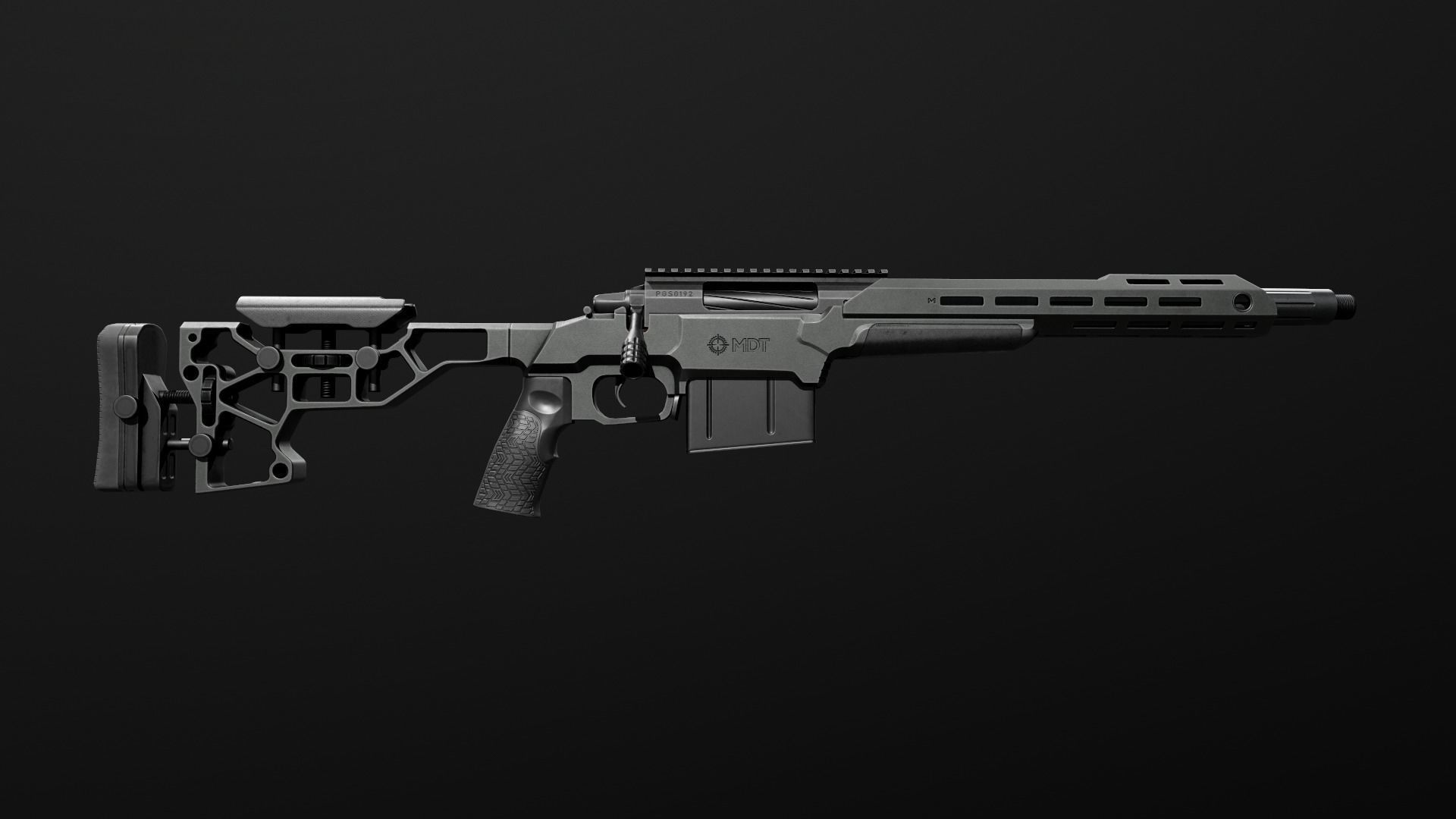 Daniel Defense AR15 Pistol Grip Low-poly 3D model_24