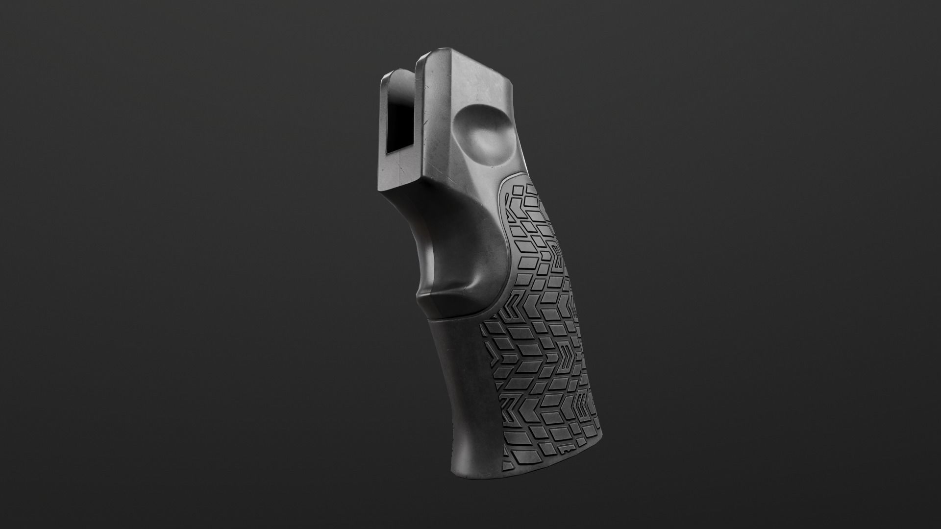 Daniel Defense AR15 Pistol Grip Low-poly 3D model_10
