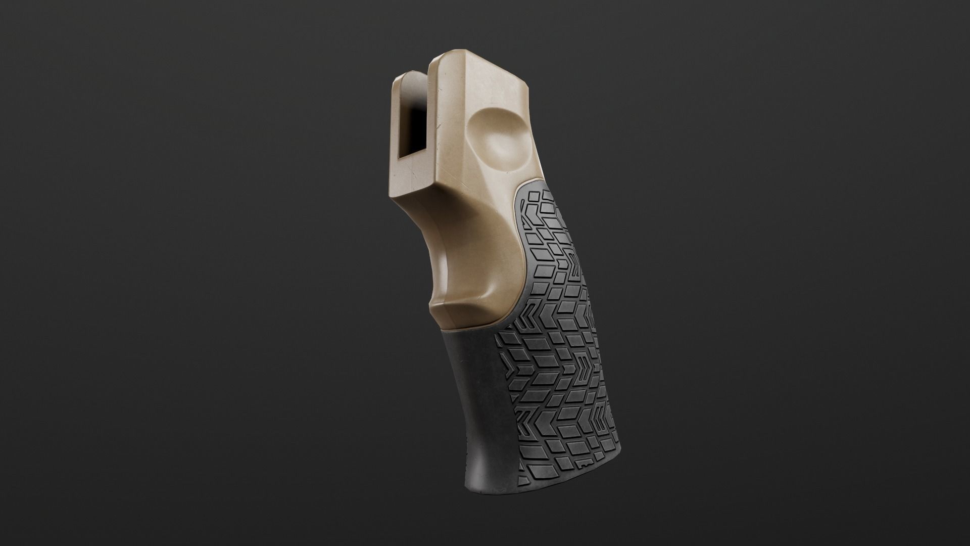 Daniel Defense AR15 Pistol Grip Low-poly 3D model_11