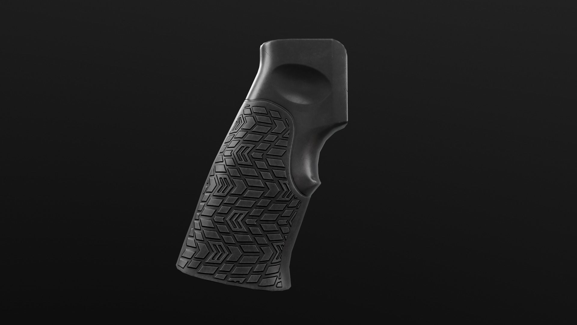 Daniel Defense AR15 Pistol Grip Low-poly 3D model_4