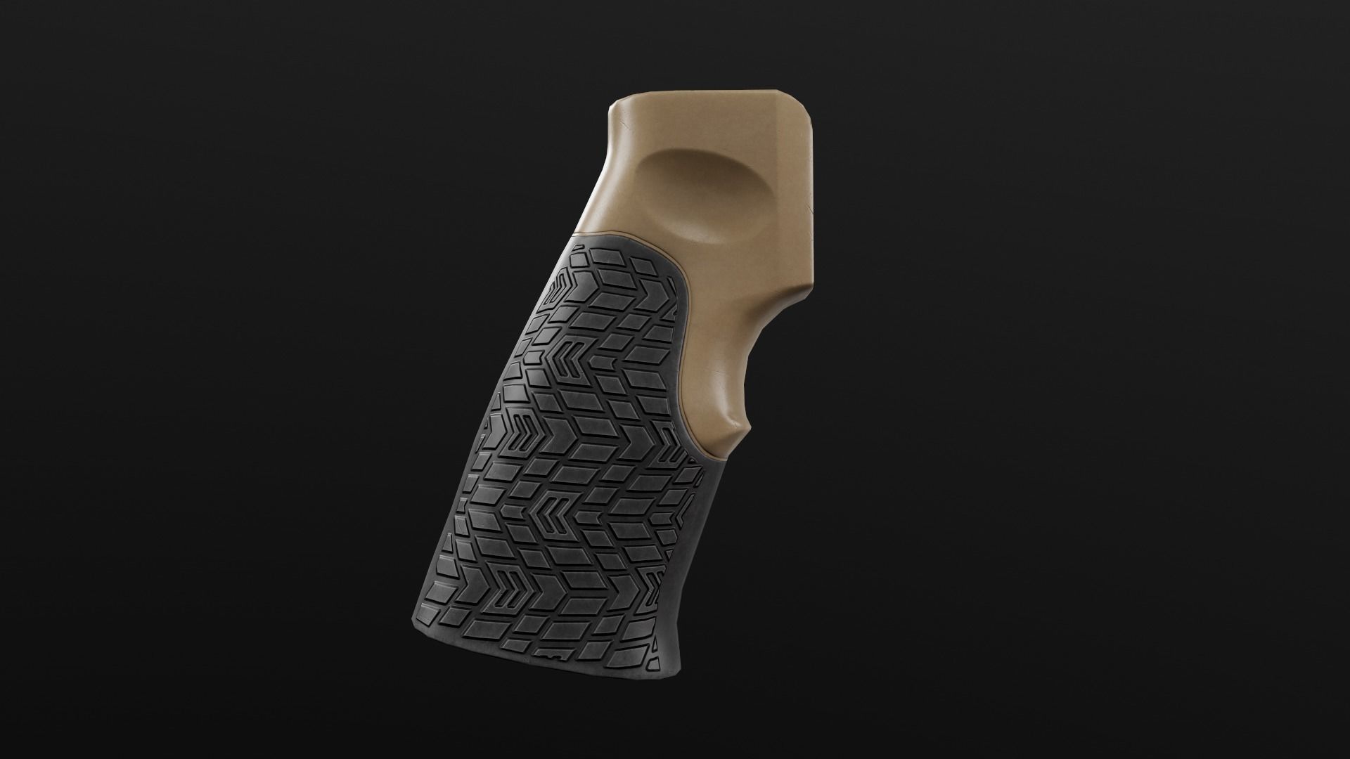 Daniel Defense AR15 Pistol Grip Low-poly 3D model_5