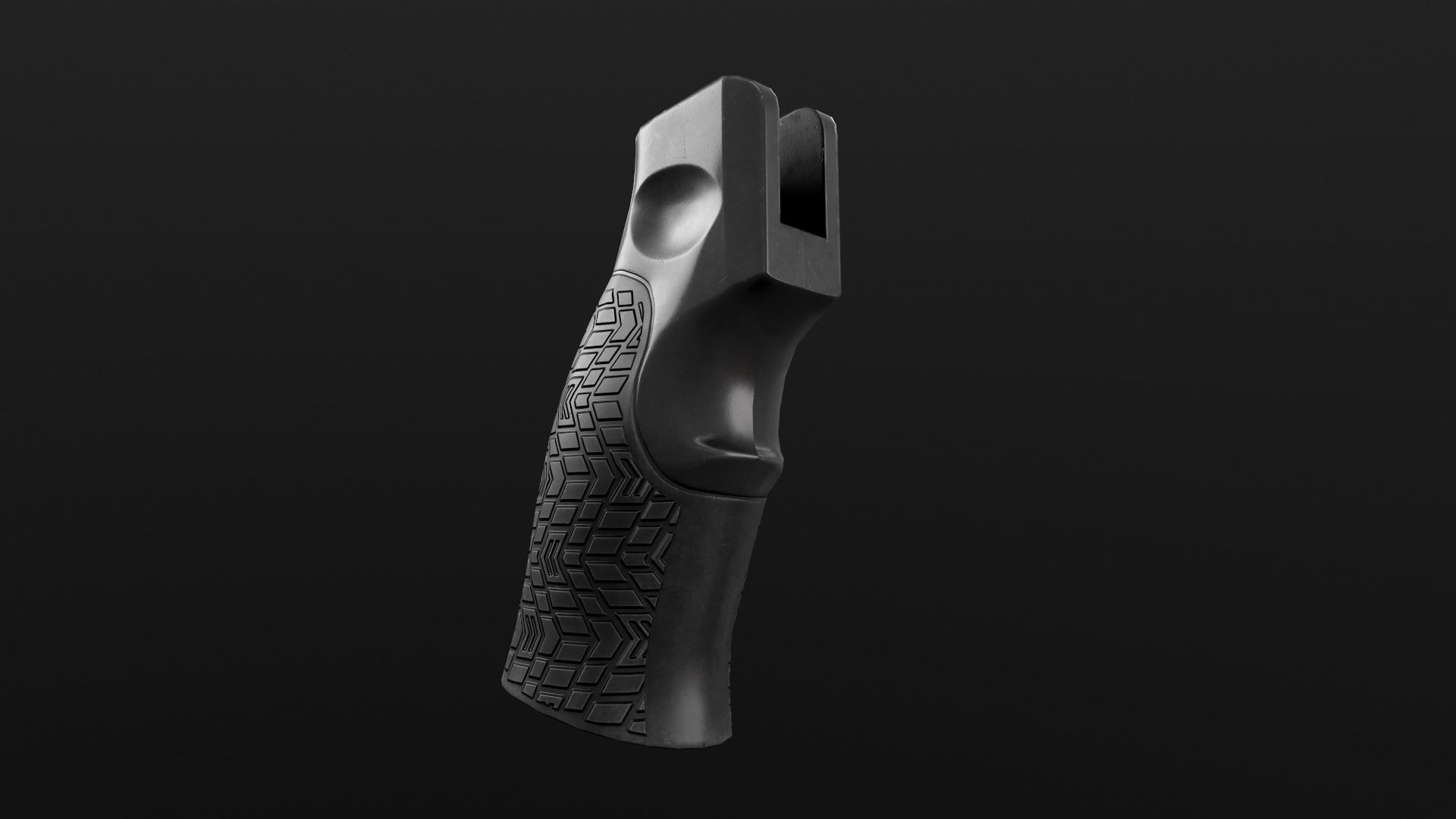 Daniel Defense AR15 Pistol Grip Low-poly 3D model_6