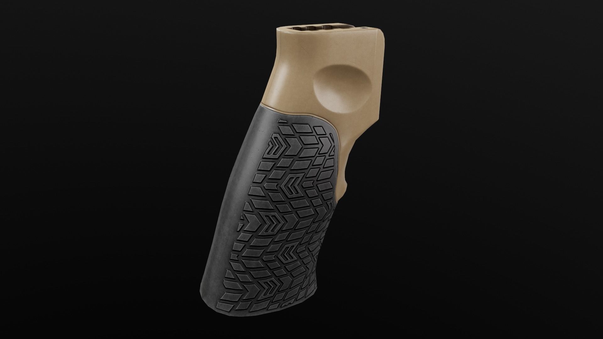 Daniel Defense AR15 Pistol Grip Low-poly 3D model_19