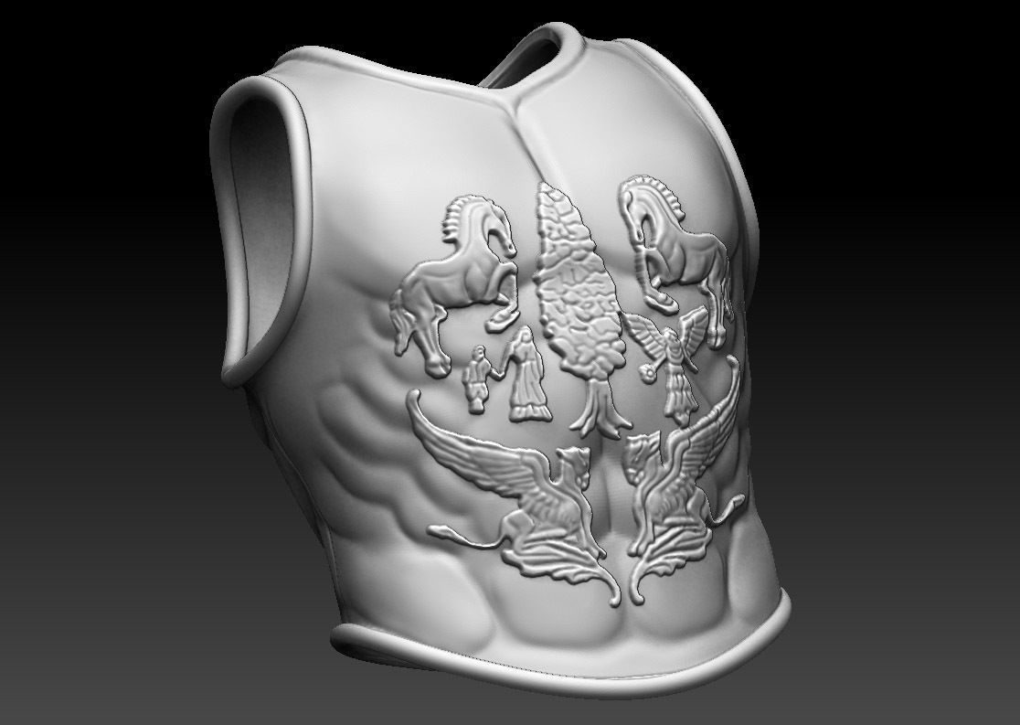 Gladiator Armor 3D Print 3D print model_3