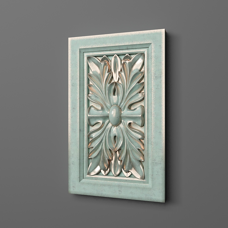 Panel-04 decorative wall plaque 3D print model_1