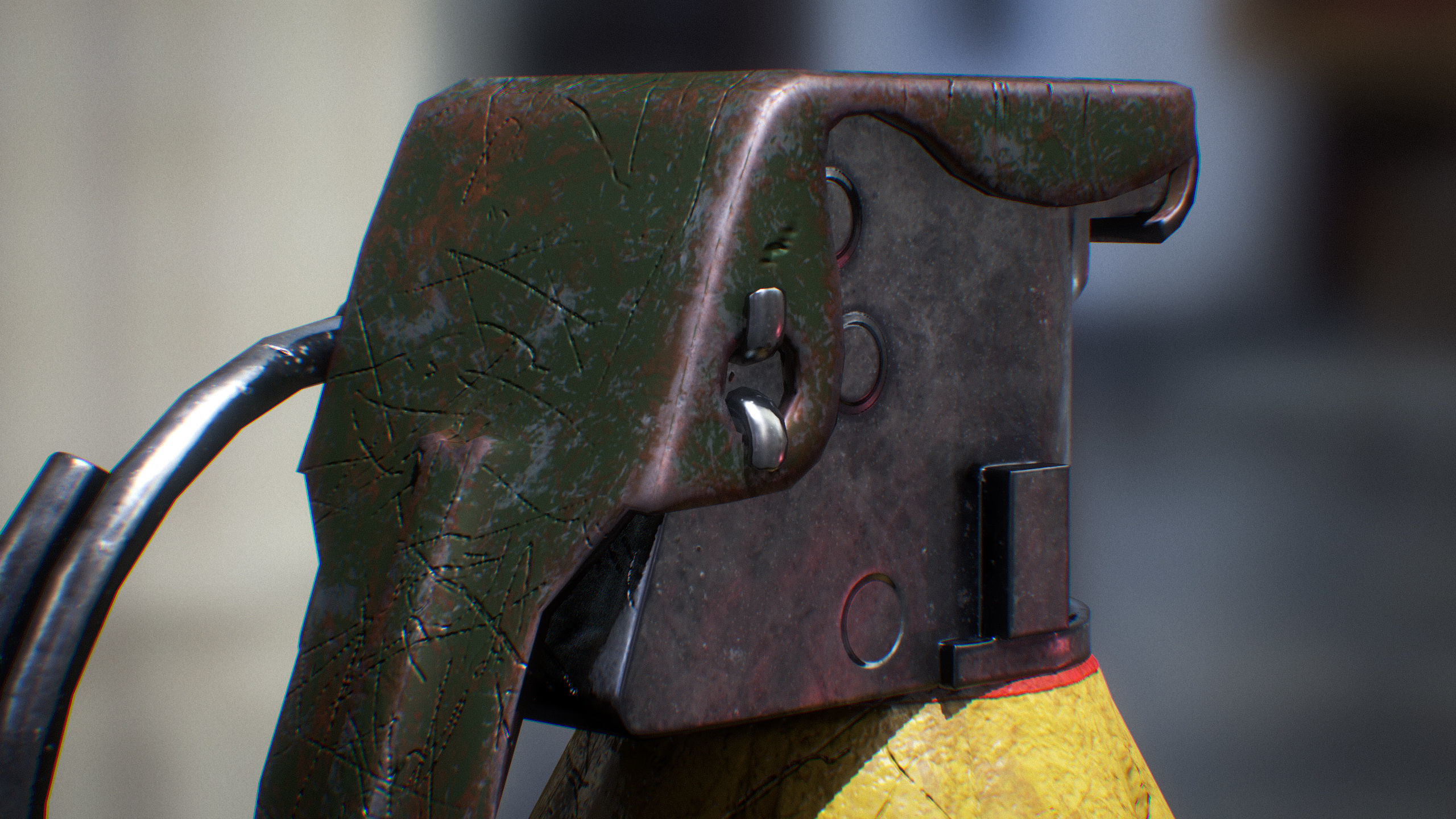 MK-2 Granade Low-poly 3D model_4